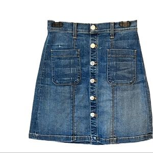 Veronica Beard “Deena”Denim Skirt